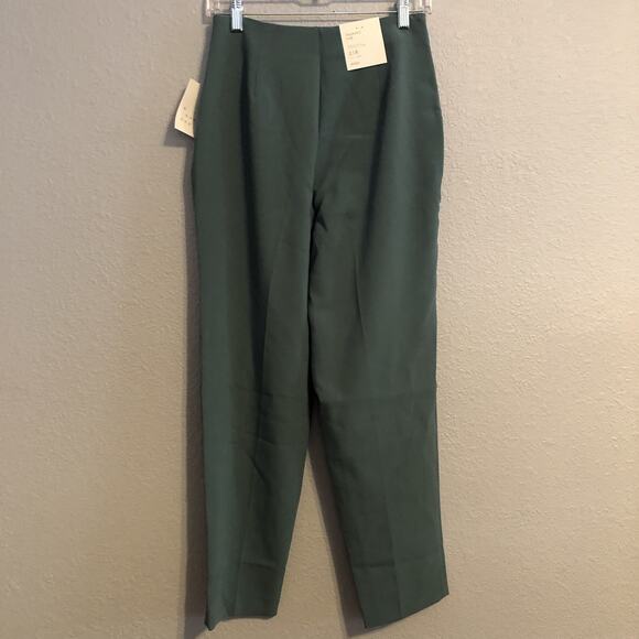 A New Day Smoked Turquoise Tapered Leg High Rise Slim Pants 2R Pockets Trousers - Picture 10 of 10